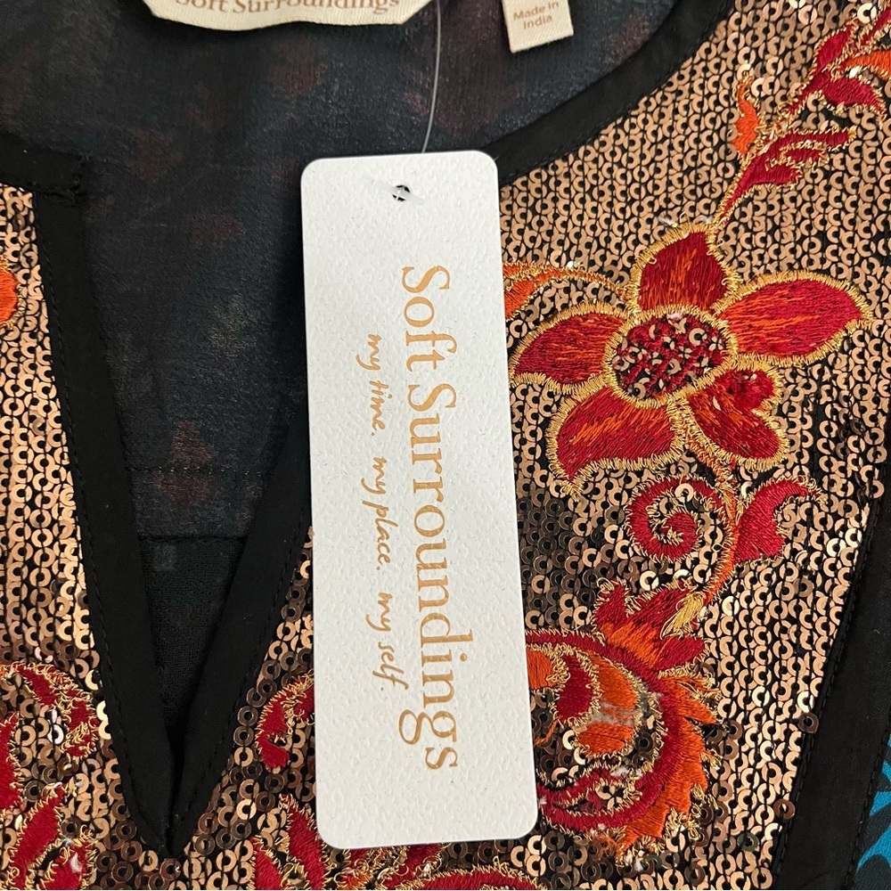 Soft Surroundings Adassa Patchwork Sequin Velvet … - image 11